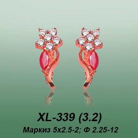 Серьги XL-339 опока Серьги XL-339 опока