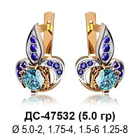 Серьги ДС-47532 восковка