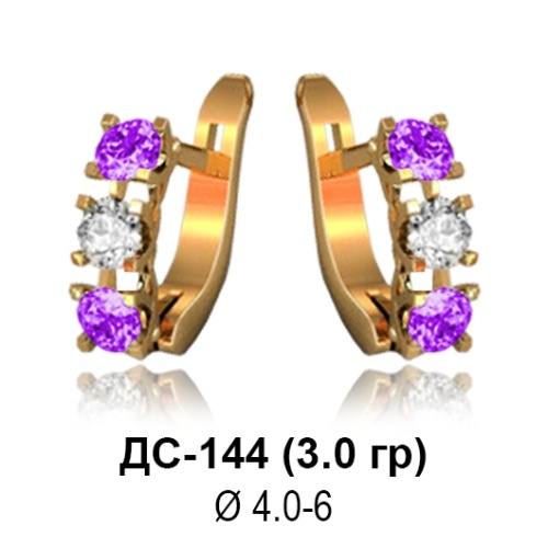 Серьги ДС-144 восковка
