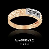 Кольцо Арт-5755 восковка