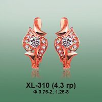 Серьги XL-310 опока