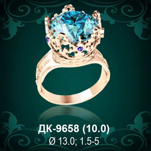 Мужской перстень "Корона" ДК-9658 восковка