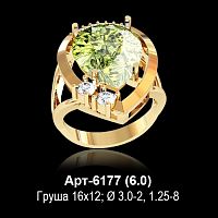 Кольцо Арт-6177 восковка