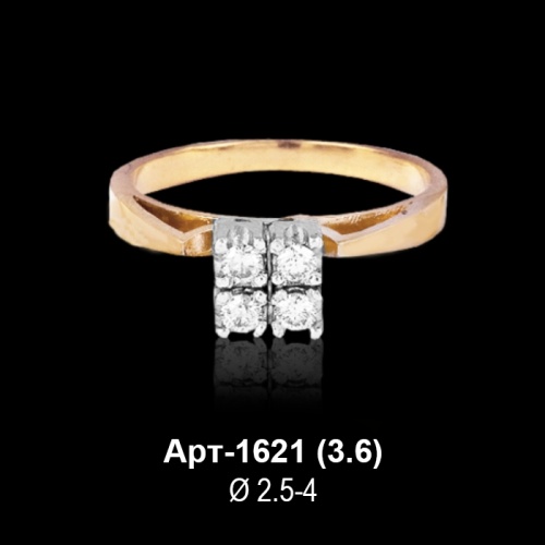 Кольцо Арт-1621 восковка
