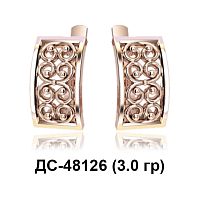 Серьги ДС-48126 восковка