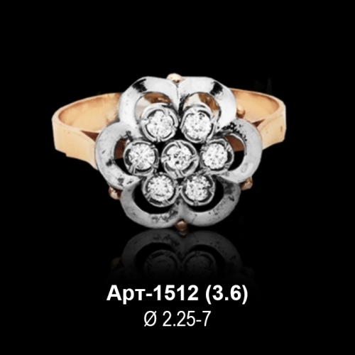 Кольцо Арт-1512 восковка