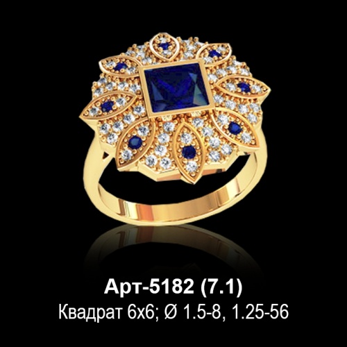 Кольцо Арт-5182 восковка Кольцо Арт-5182 восковка
