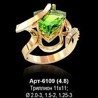 Кольцо Арт-6109 восковка