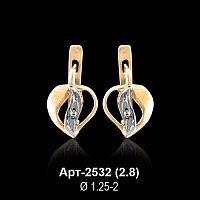 Серьги Арт-2532 восковка