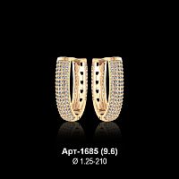 Серьги "Дорожка" Арт-1685 восковка
