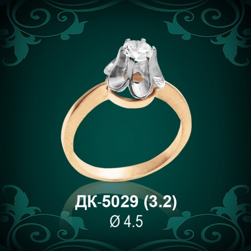 Кольцо "Одинарка" ДК-5029 восковка Кольцо "Одинарка" ДК-5029 восковка