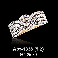 Кольцо Арт-1338 восковка