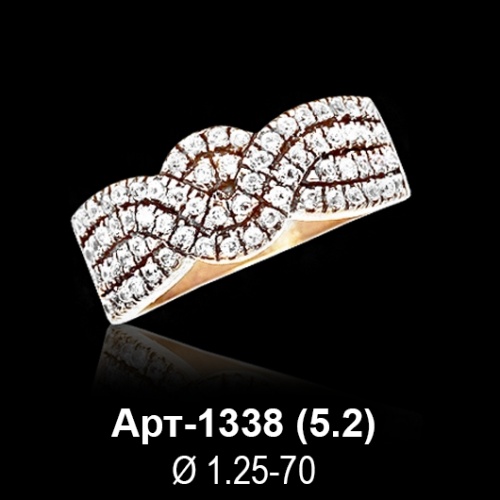 Кольцо Арт-1338 восковка