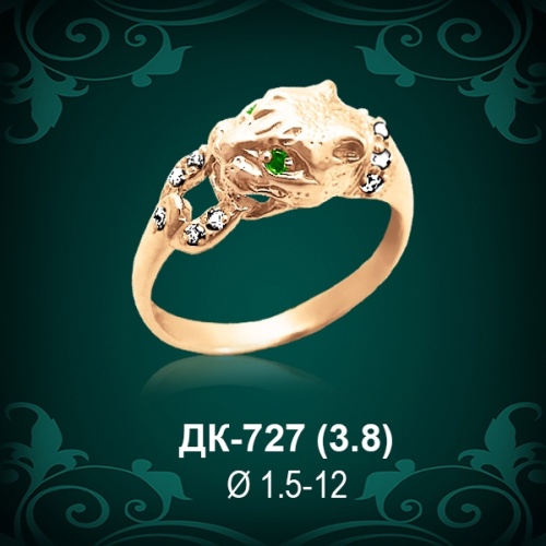 Кольцо "Леопард" ДК-727 восковка