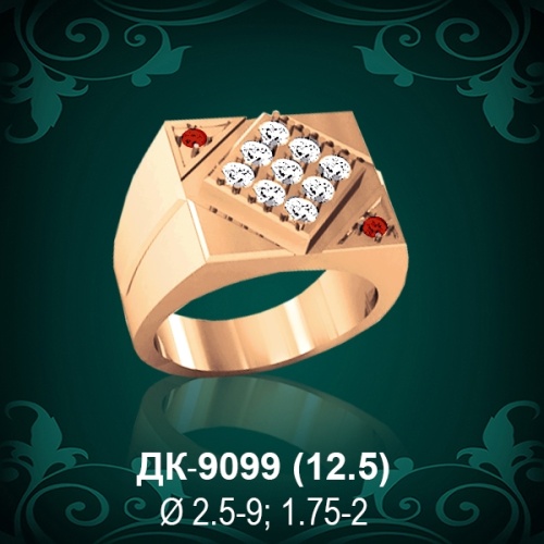 Мужской перстень ДК-9099 восковка