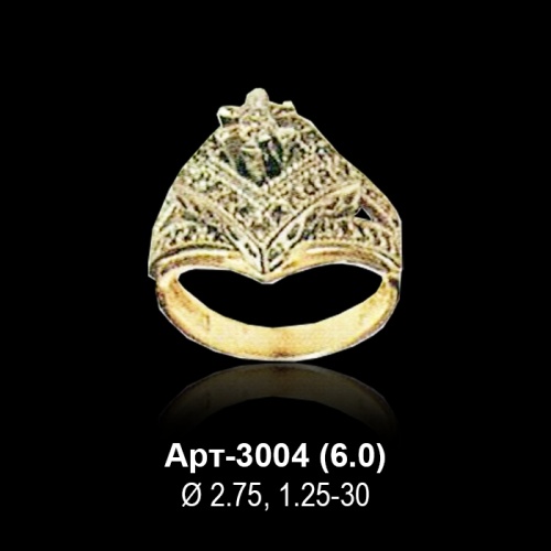 Кольцо Арт-3004 восковка