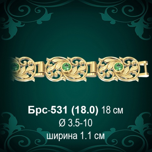 Браслет Женский Брс-531 восковка Браслет Женский Брс-531 восковка