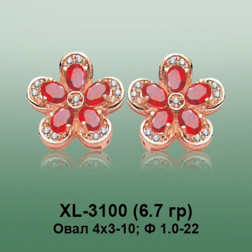 Серьги XL-3100 опока