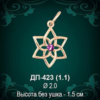 Оберег "Раскрытый лотос" ДП-423 восковка