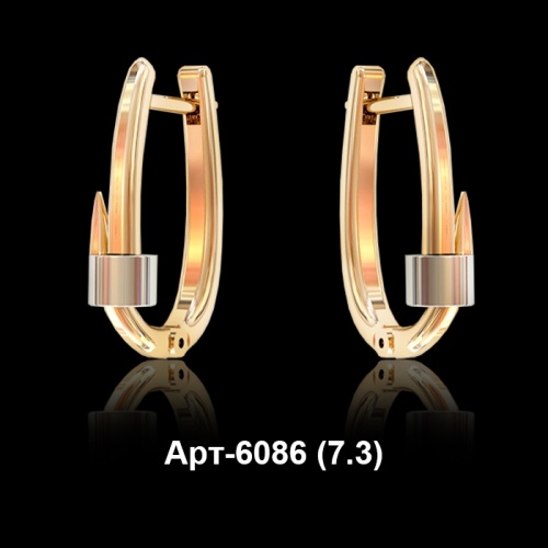 Серьги "Гвоздь" Арт-6086 восковка Серьги "Гвоздь" Арт-6086 восковка