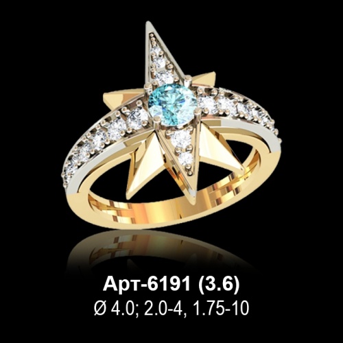 Кольцо Арт-6191 восковка Кольцо Арт-6191 восковка