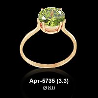 Кольцо Арт-5735 восковка
