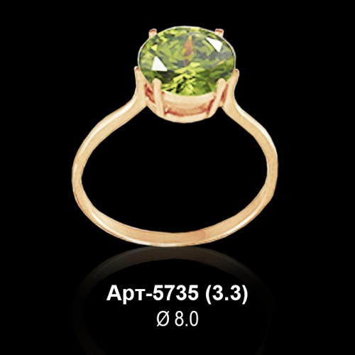 Кольцо Арт-5735 восковка