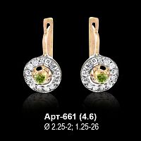 Серьги Арт-661 восковка