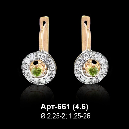 Серьги Арт-661 восковка Серьги Арт-661 восковка