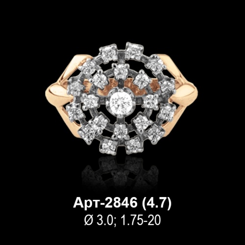 Кольцо Арт-2846 восковка
