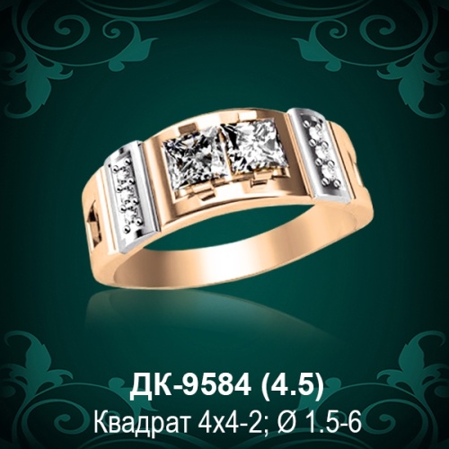 Мужской перстень ДК-9584 восковка