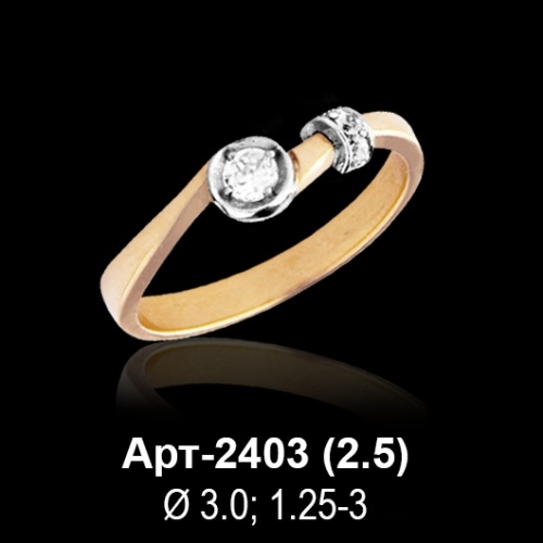 Кольцо Арт-2403 восковка