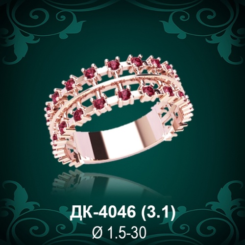 Кольцо "Дорожка" ДК-4046 восковка