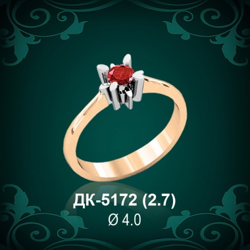 Кольцо "Одинарка" ДК-5172 восковка