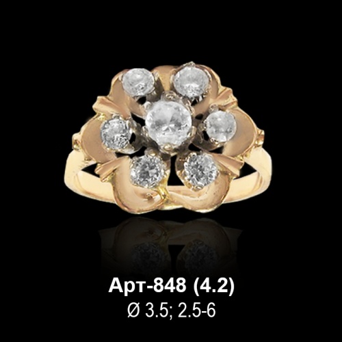 Кольцо Арт-848 восковка