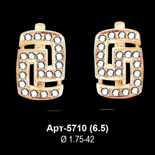 Серьги Арт-5710 восковка