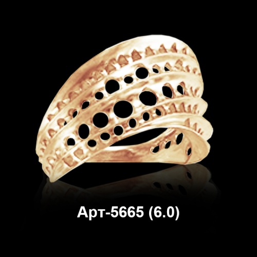 Кольцо Арт-5665 восковка