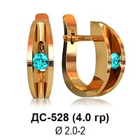 Серьги ДС-528 восковка