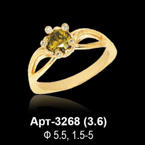 Кольцо Арт-3268 восковка