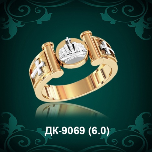 Мужской перстень ДК-9069 восковка