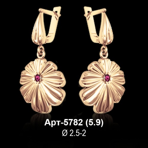 Серьги Арт-5782 восковка