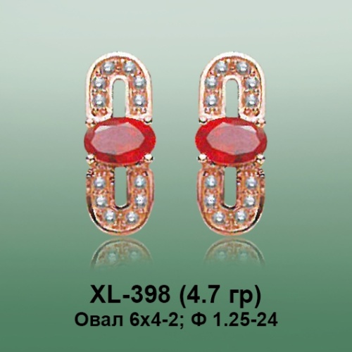 Серьги XL-398 опока