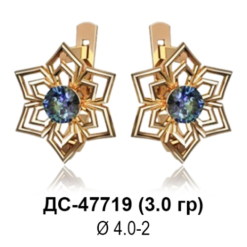 Серьги ДС-47719 восковка Серьги ДС-47719 восковка