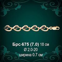Браслет Женский "Сердце" Брс-675 восковка