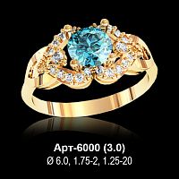Кольцо Арт-6000 восковка