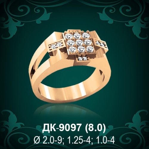 Мужской перстень ДК-9097 восковка