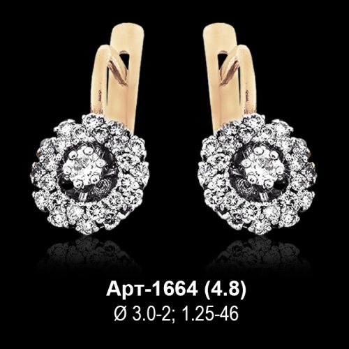 Серьги Арт-1664 восковка Серьги Арт-1664 восковка
