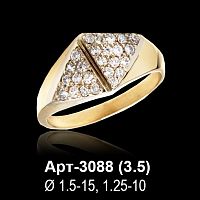 Кольцо Арт-3088 восковка