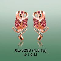Серьги XL-3298 опока