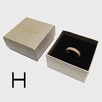 51878 Футляр "BVLGARI" под Кольцо, Серьги (картон) 70х70х40мм